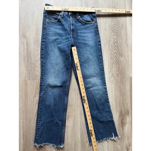 Zara Women's Jeans, Size 2, Raw Hem, Ankle - Picture 3 of 6